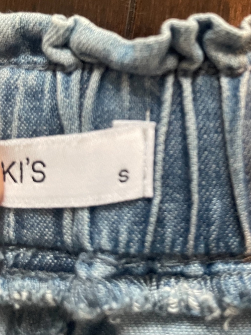 Soft Denim-Style Women’s Drawstring Shorts - Picture 3 of 3